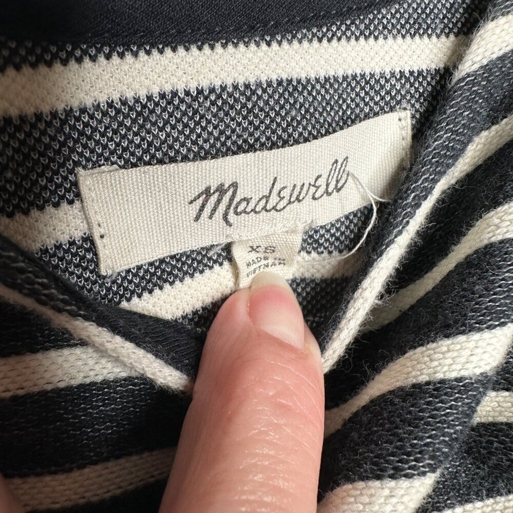 Madewell Striped Tank Dress black, white Sz XS - Picture 5 of 7